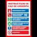 Placuta cu instructiuni in caz de urgenta